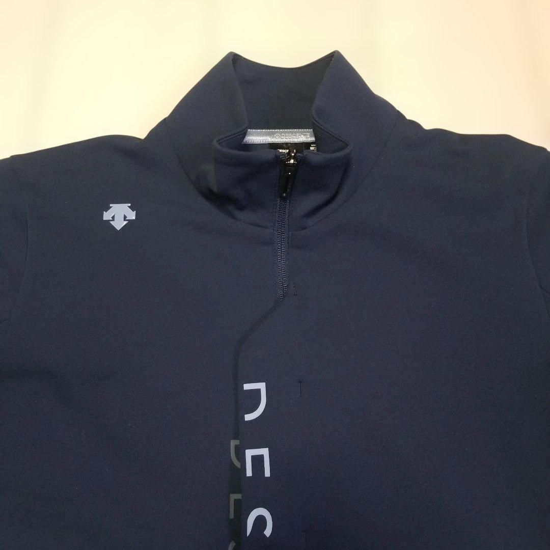 【入手困難】デサントゴルフ ロゴプリント ジャージー ジャケット M ネイビー