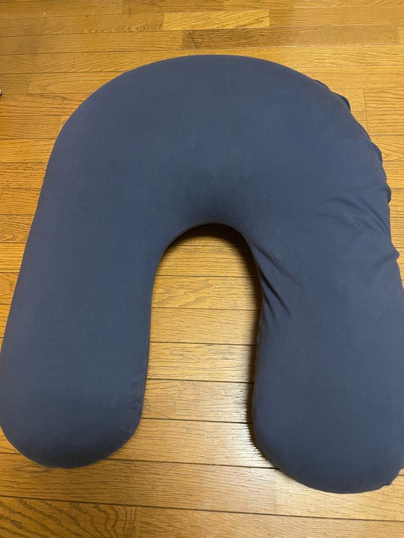 Yogibo Support U字型クッション　ネイビーブルー
