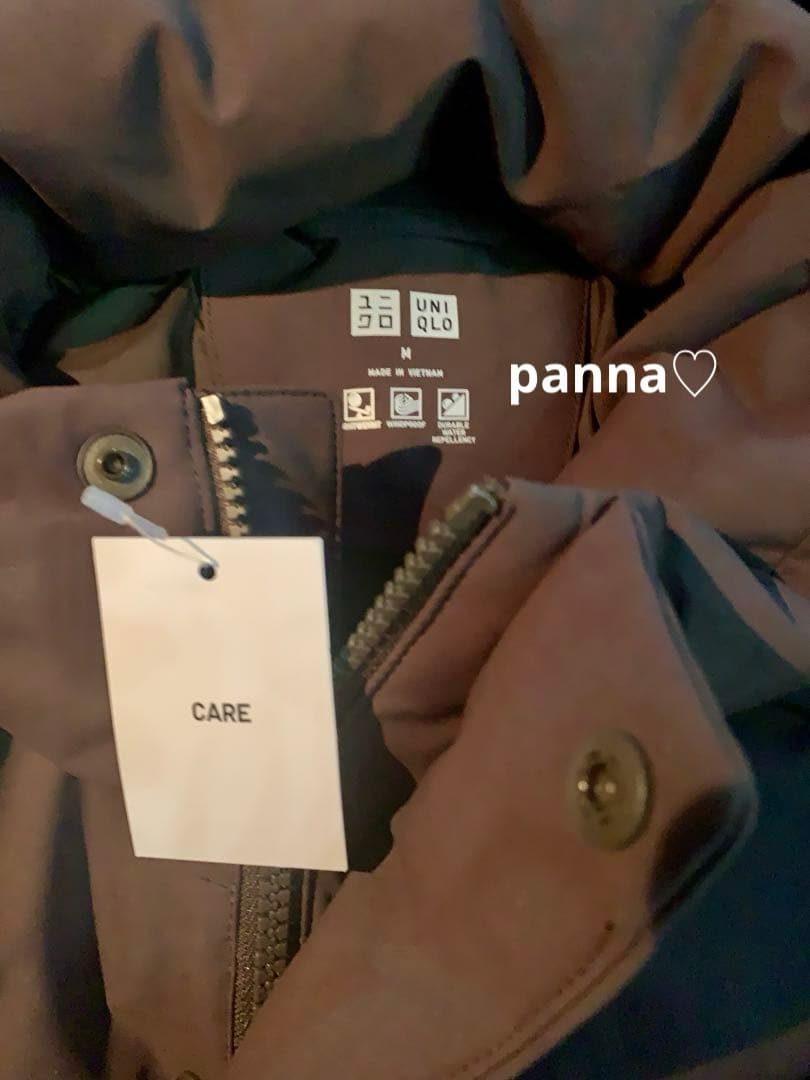 K☆新品未試着☆UNIQLO シームレスダウンジャケット ダークブラウンM