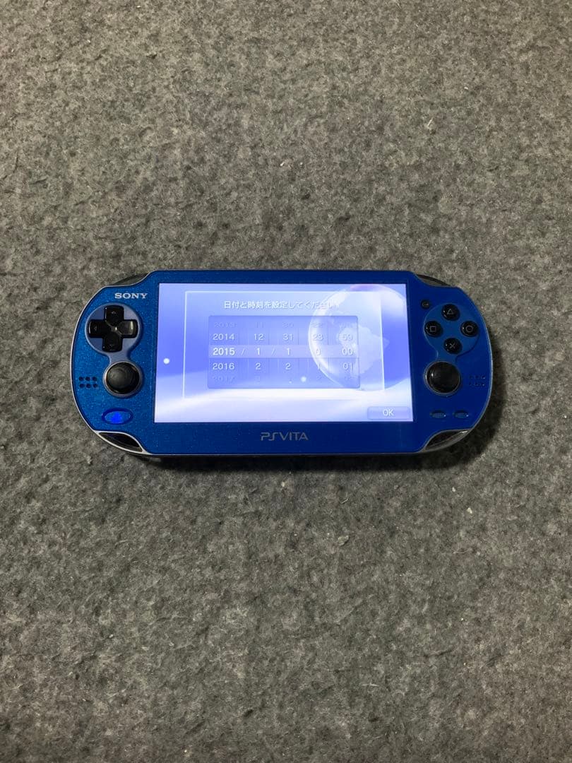 PSVita ブルー 本体 PCH-1000 メモリーカードとソフト2つ付き