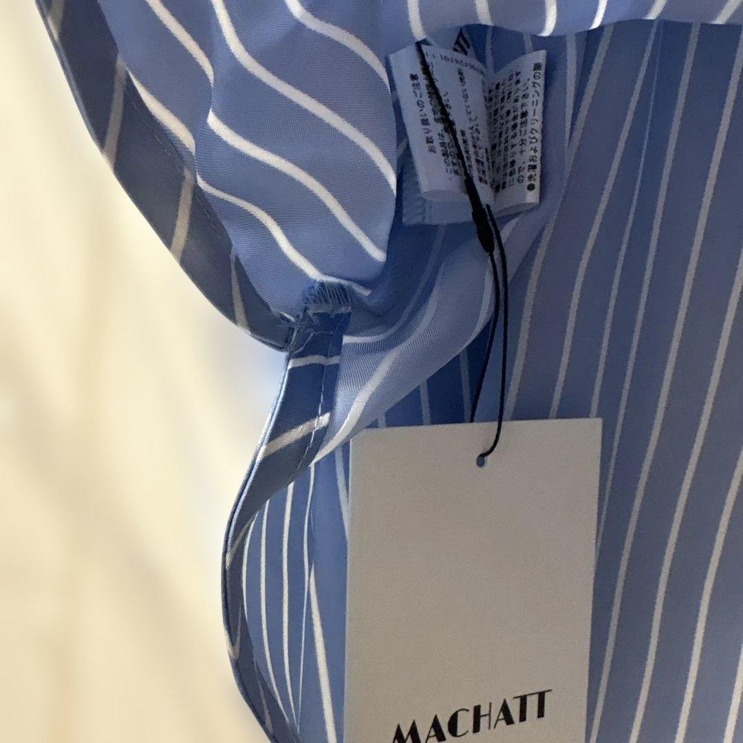 MACHATT新品未使用☆ブルーストライプブラウス