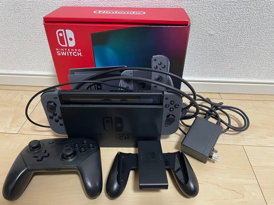 Nintendo Switch 本体グレー プロコン付き