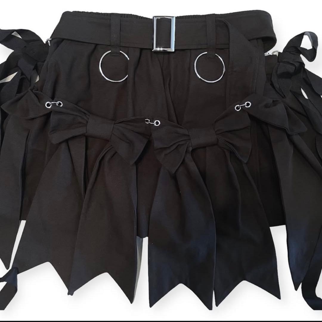 HEIHEI リボンショートパンツ ブラック