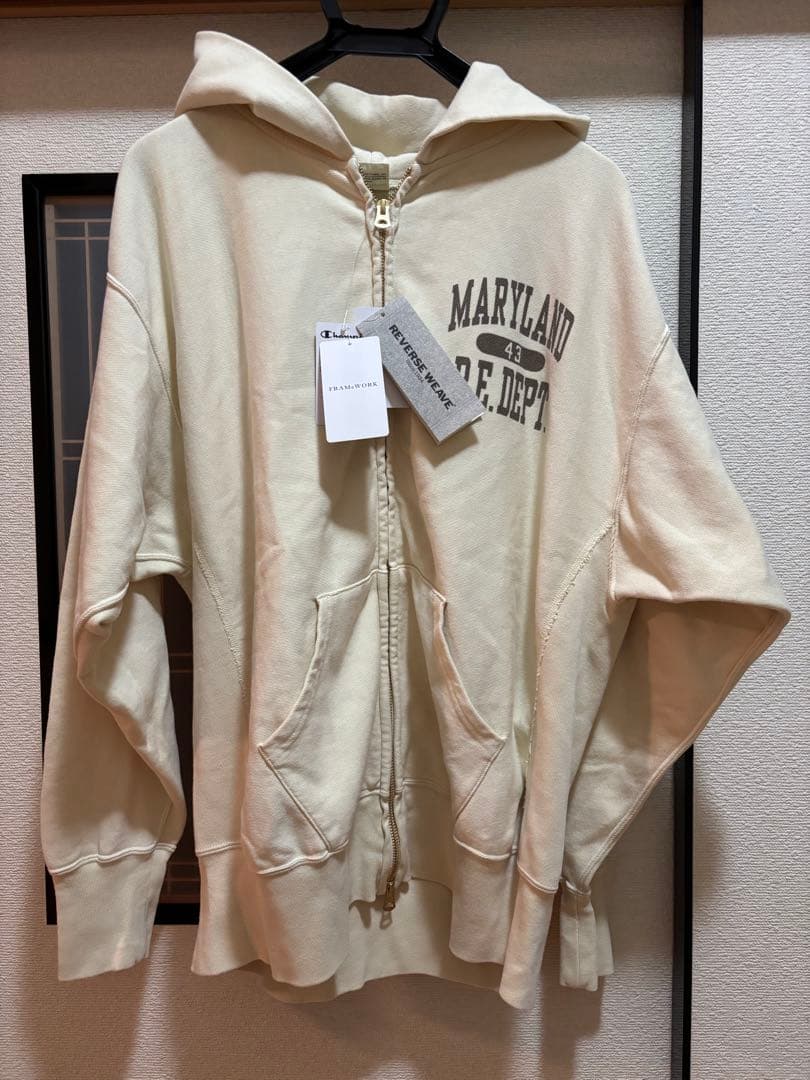 FRAMeWORK Champion 別注 REVERSEWEAVE ZIP