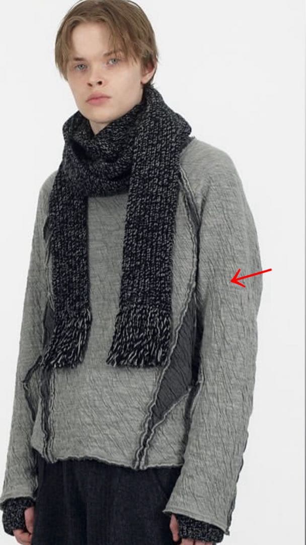 Yuji様　NVRFRGT PANELEDLONGSLEEVE T SHIRT