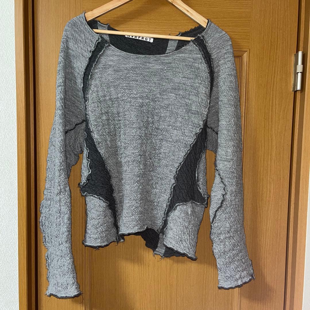 Yuji様　NVRFRGT PANELEDLONGSLEEVE T SHIRT