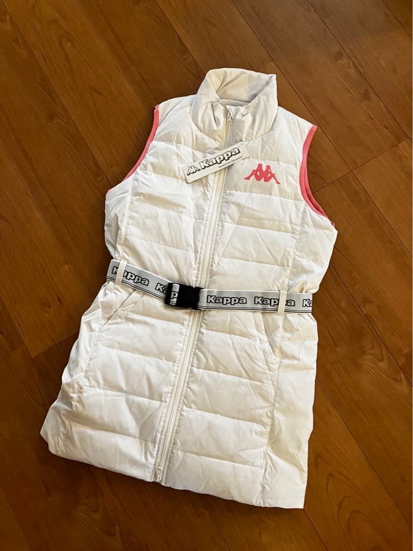 新品未使用　カッパゴルフ　レディース中綿ワンピース　サイズM ホワイト