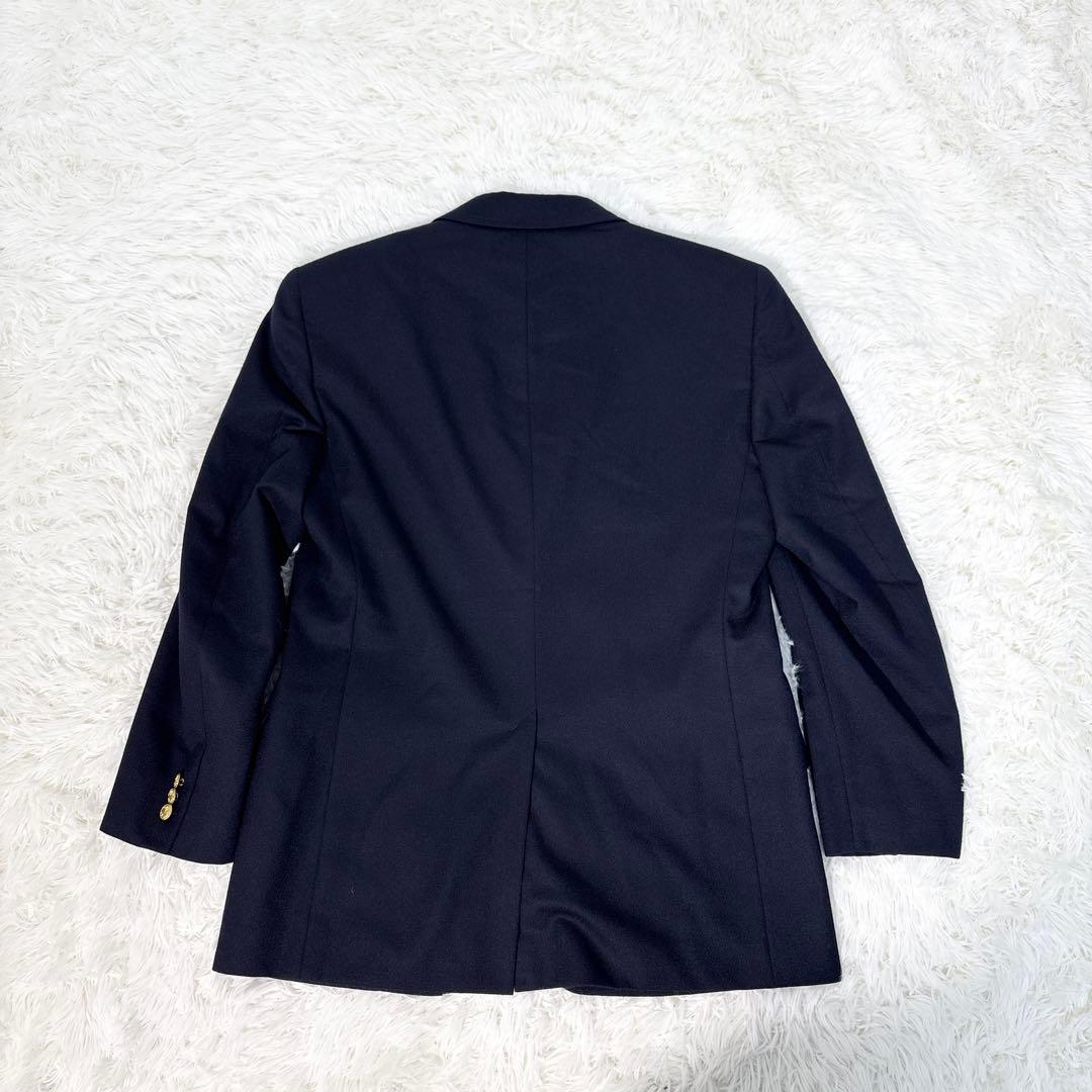 ブルックスブラザーズ 紺ブレ テーラードジャケット 金ボタン ロゴ 37SHT