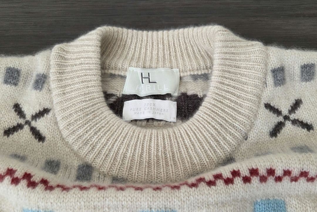 ナ*レ様 ヘリルHERILLカシミアジャカードセーター
