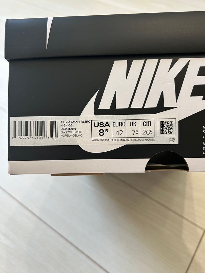 シューズ(男性用) NikeAirJordan1 RetroHighOG Black/White