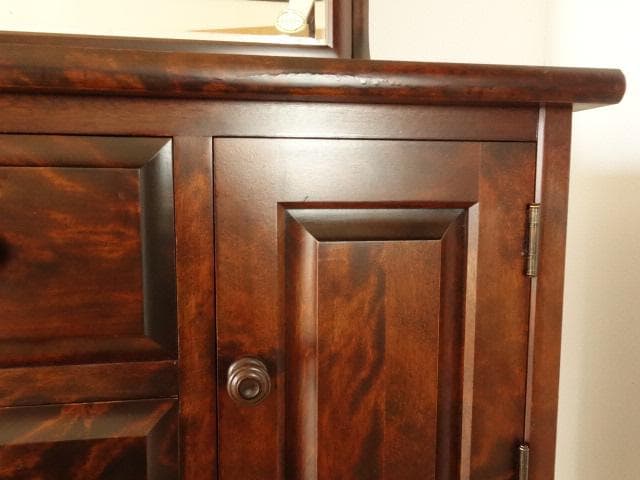 北海道民芸家具　ドレッサー　鏡台　再塗装済　ＵＳＥＤ