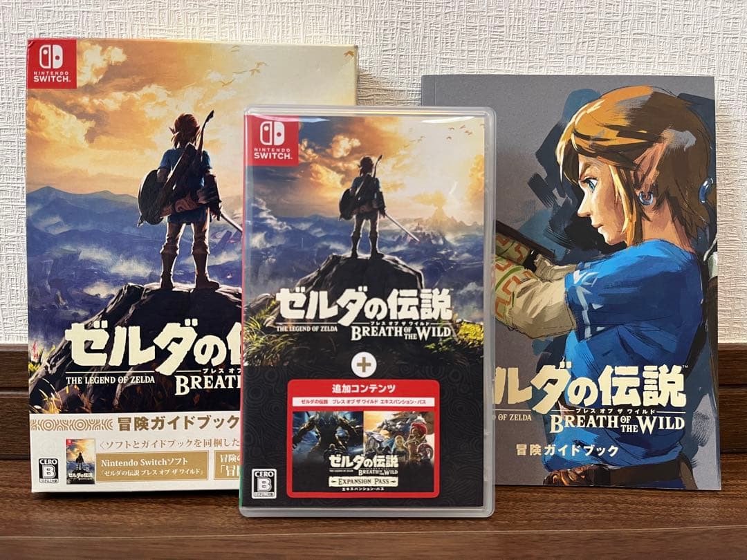 【美品】ゼルダの伝説BOW エキスパンションパス&冒険ガイドブック付限定スリーブ