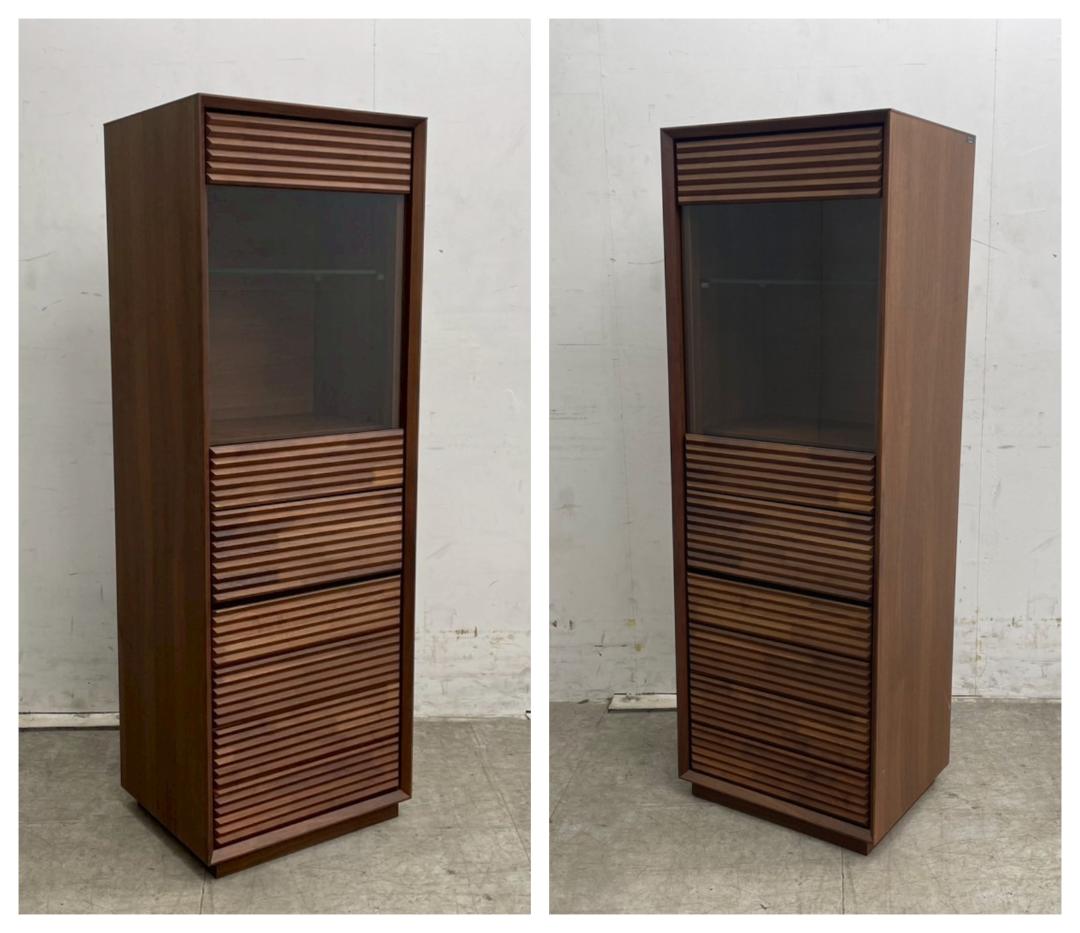 T7470☆展示極美品☆カリモクキャビネット ☆ウォールナット無垢材☆53万