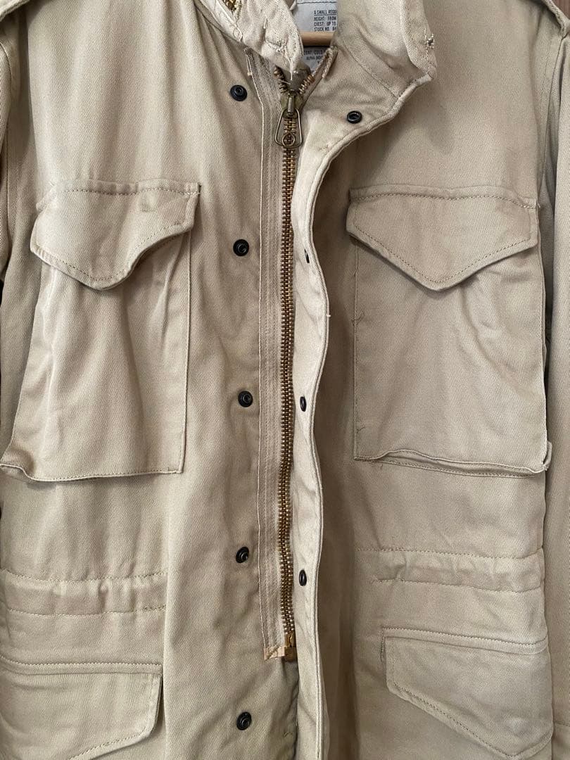 USA製 ALPHA M-65 フィールド ジャケット ブラック ミリタリー