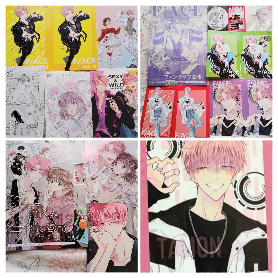 多聞くん今どっち　師走ゆき　カード　ポストカード　花とゆめ　イラスト集　他