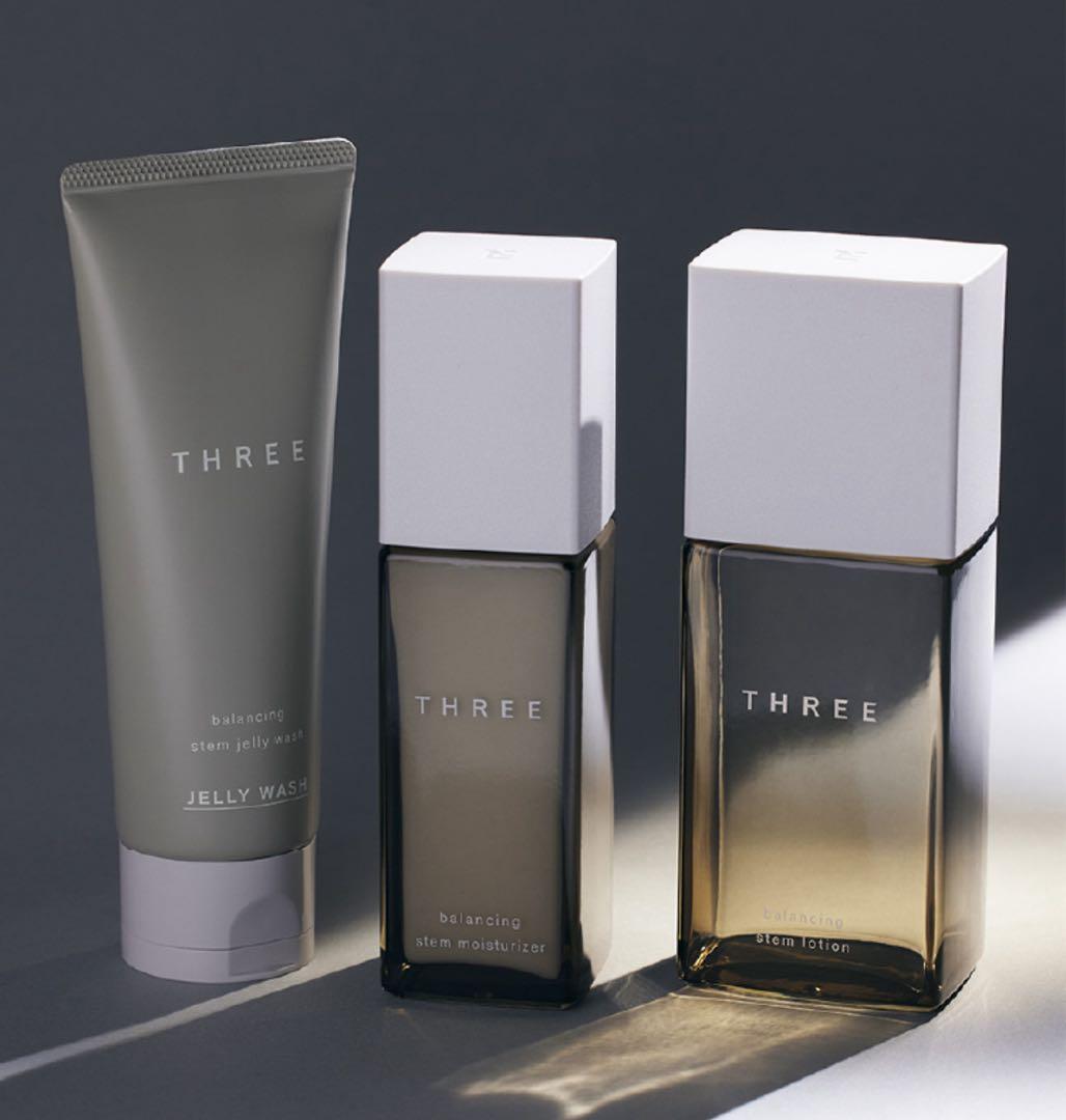 THREE ジェリー ウォッシュ、ローション、モイスチャライザーセット メンズ