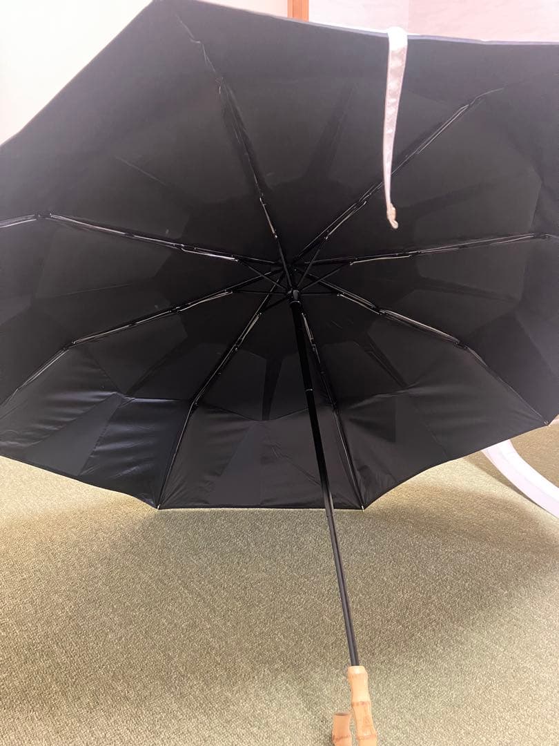 しいちゃん　日傘　折りたたみ　ベージュ　完全遮光