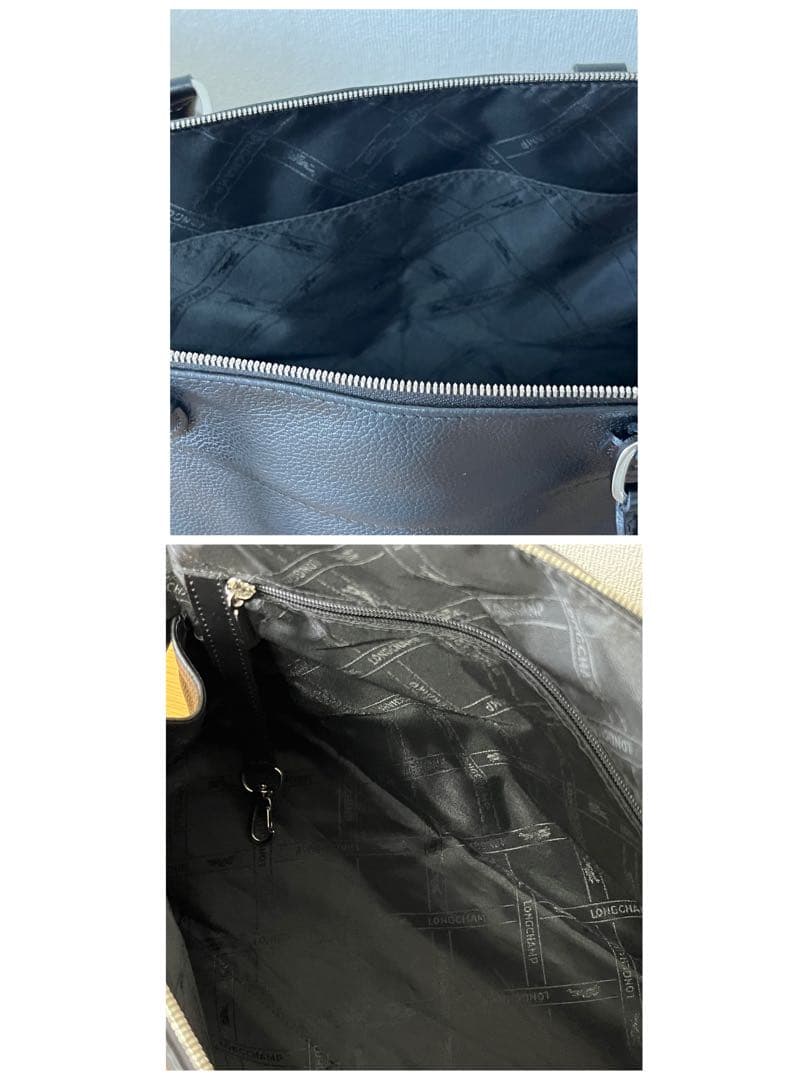 Bow LONGCHAMP ロンシャン レザーハンドバッグ