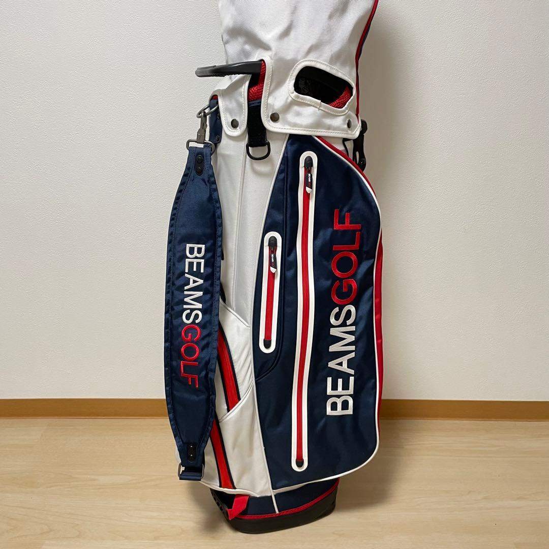 【即日発送‼️】BEAMSGOLF キャディバッグ　ヘッドカバー　4つ付き　軽量