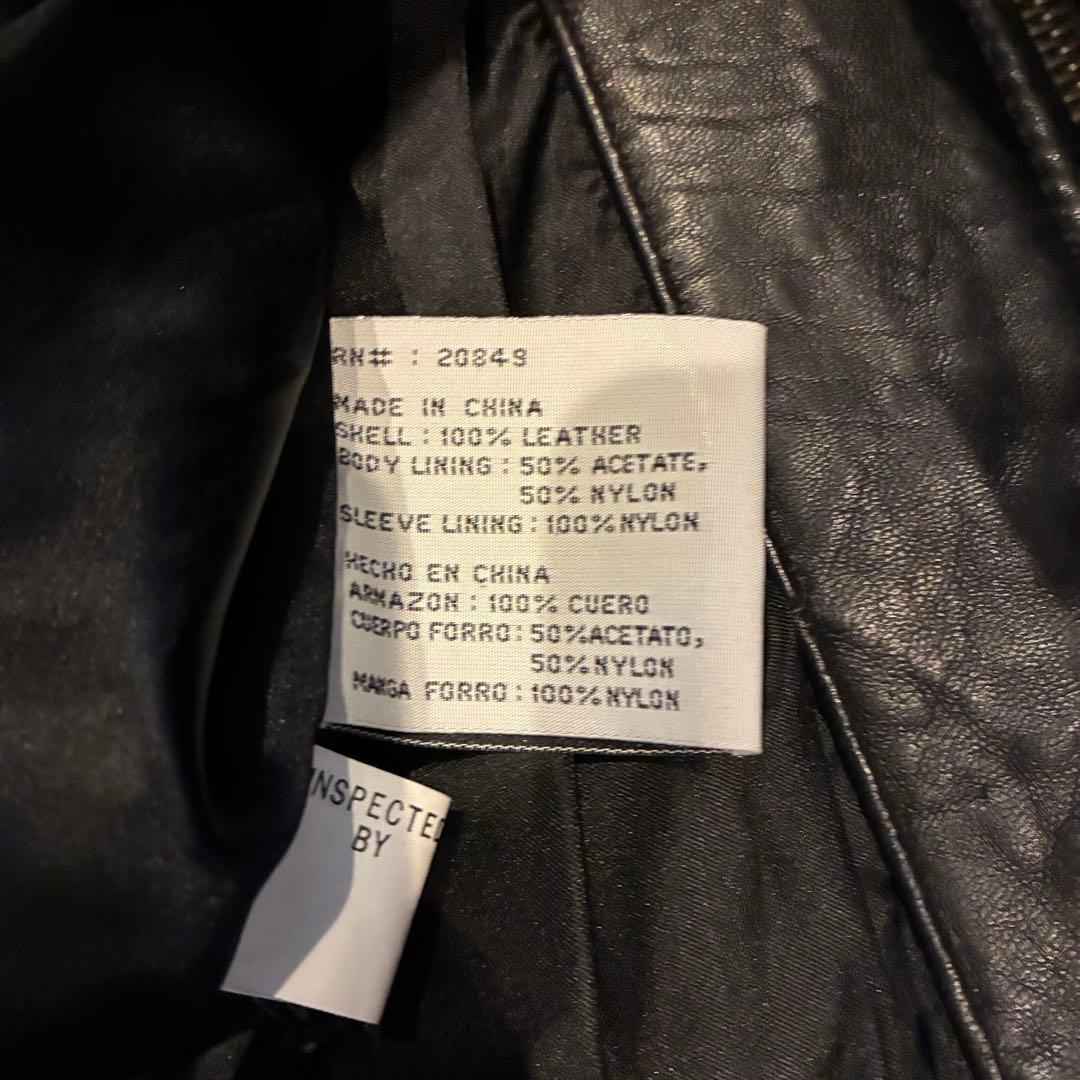 【美品】Hard Rock CAFE レザー ライダース シングル ジャケット