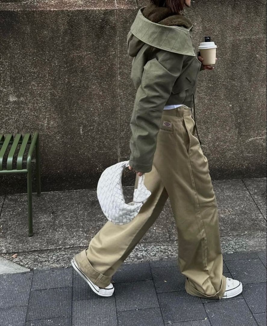 ok.soon×dickies wide chino pants