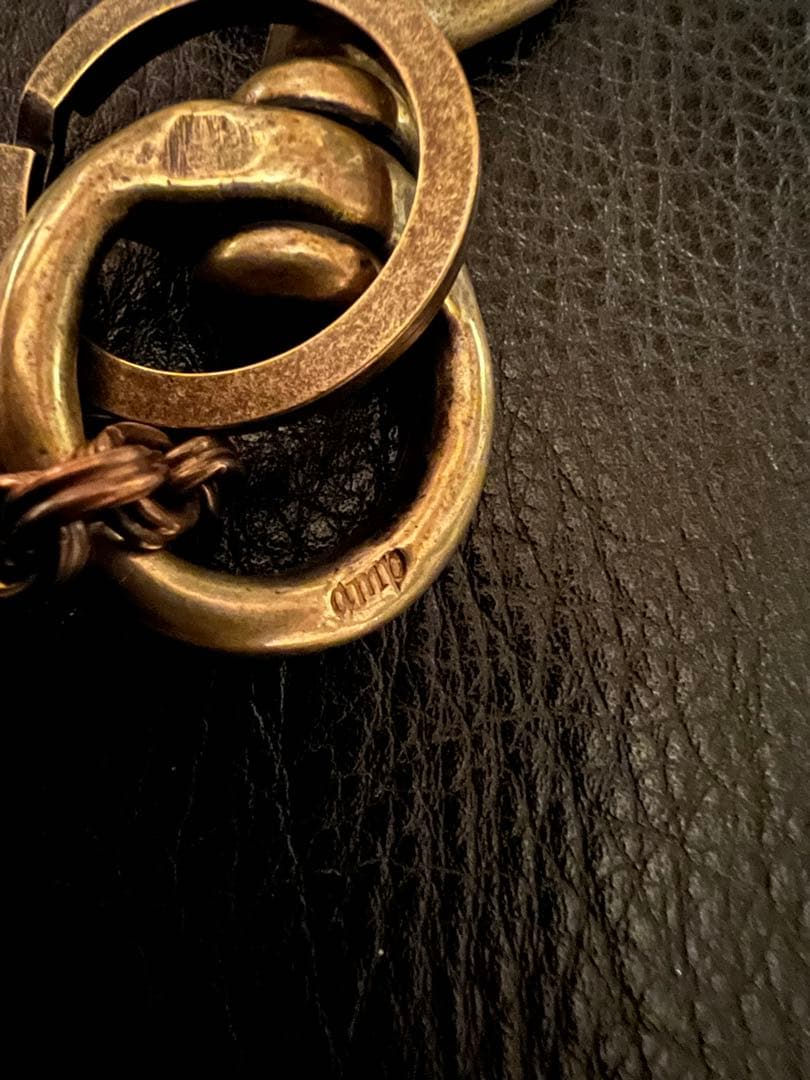 アンプジャパン　ウォレットチェーン　　ブラス製　ダブルクリップ　タグ付き