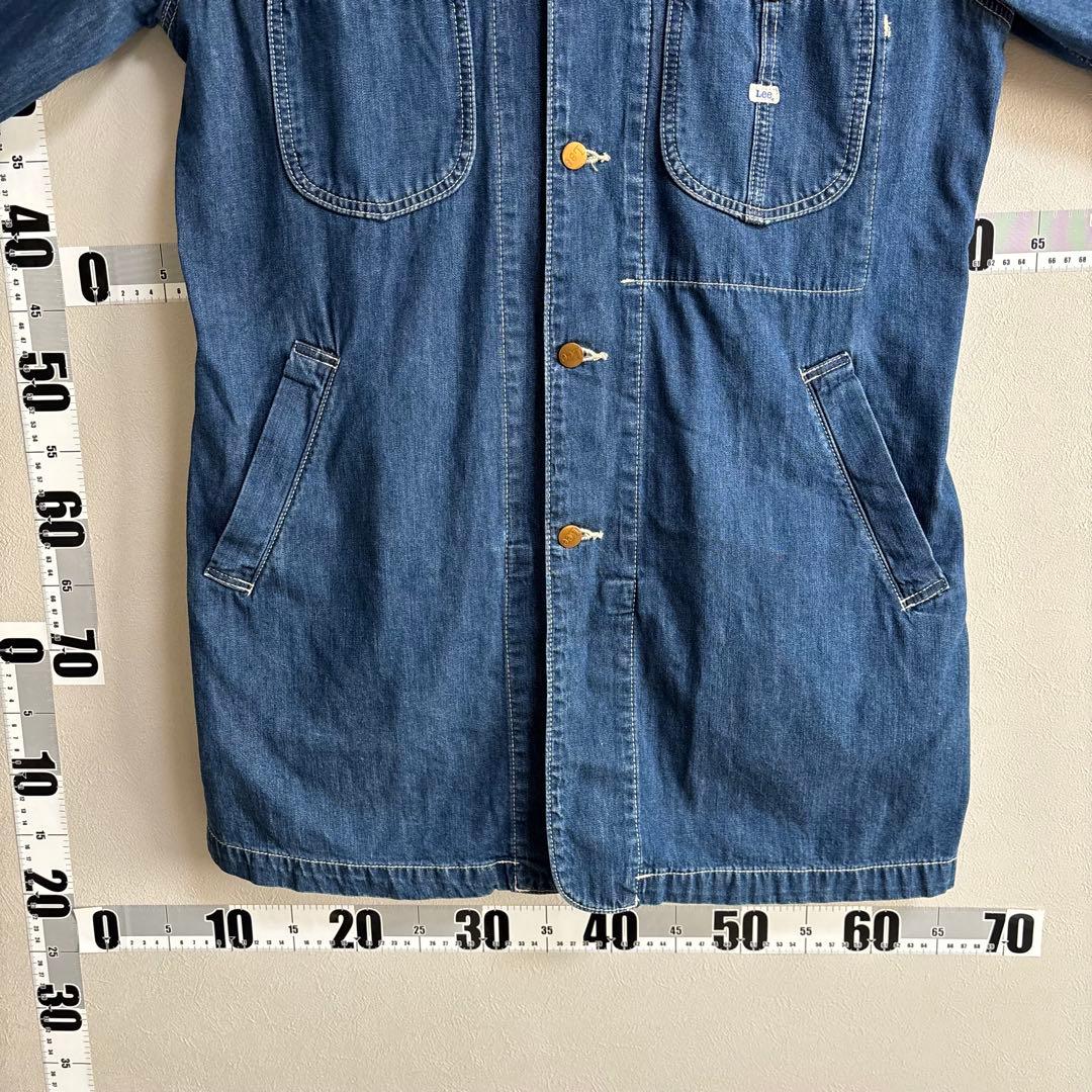 LEE リー カバーオール デニム ジャケット L 濃紺 大きめ ロング コート