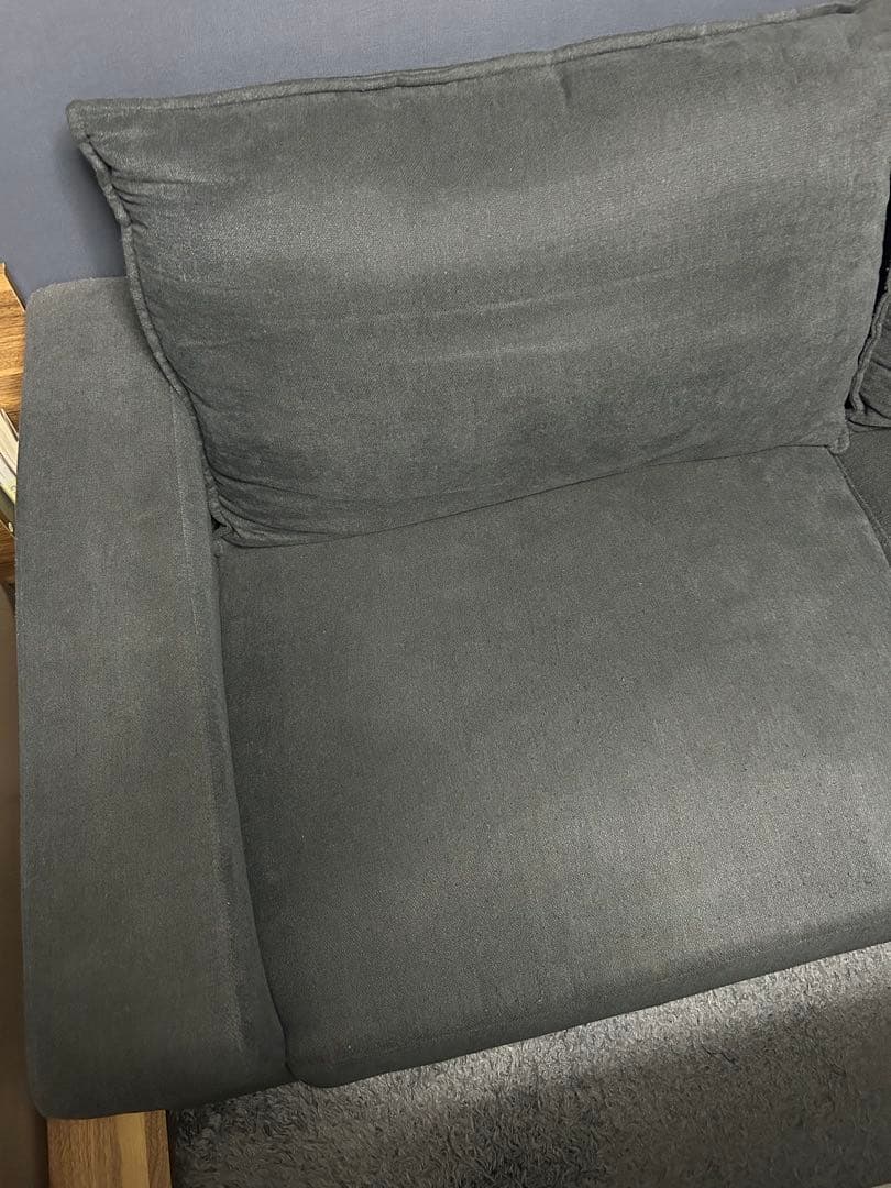 【専用】カウチソファ ファブリック ＋ オットマン付き