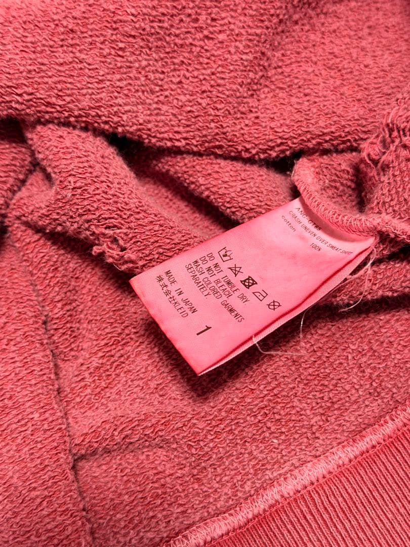 【ANCELLM】CRASH UNEVEN OVER SWEAT SHIRT