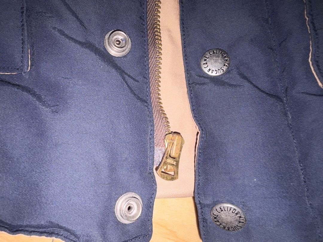 し*ん様 シュガーケーン　レザーヨークダウンベスト　東洋エンタープライズ　Mサイ