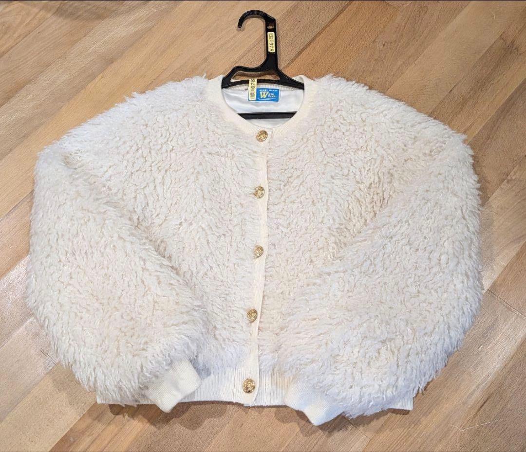 売り切り価格ダイアグラム　フェイクファーニット　タグ有　グレースコンチネンタル