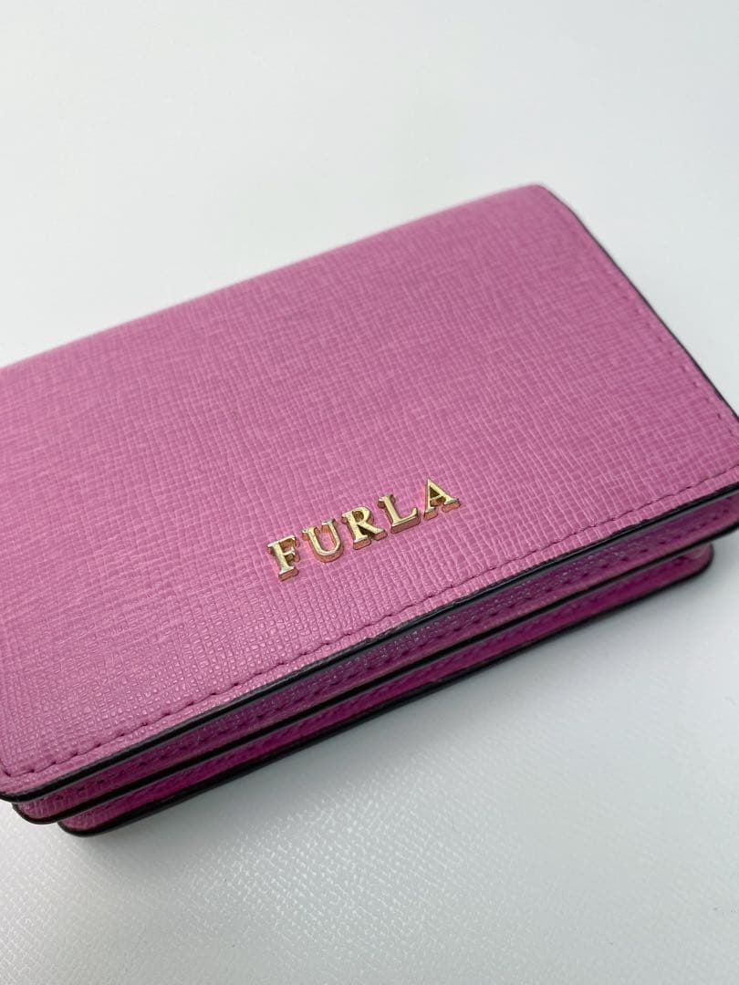 新品 フルラ FURLA カードケース 名刺入れ レザー 保存袋あり 箱付き