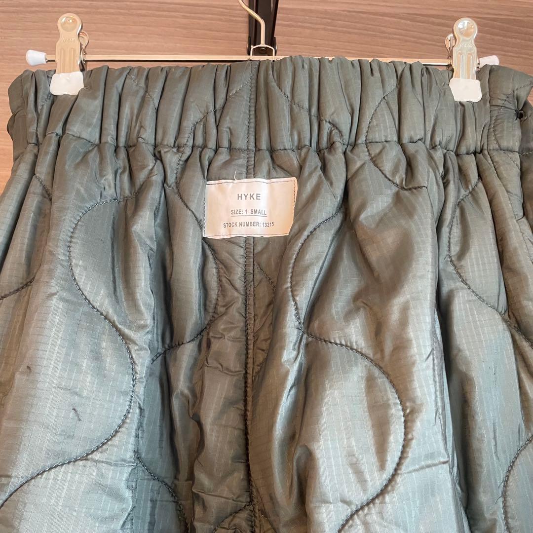 HYKE キルティングパンツ