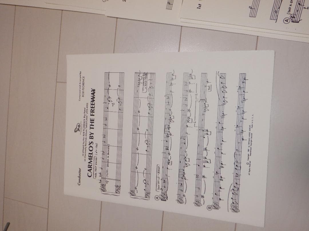 BB楽譜「CARMELO'S BY THE FREEWAY」BOB FLOREN