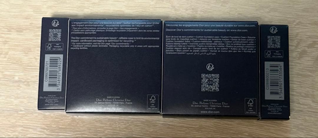 【Dior】DIOR FOREVER クッション&リップケース　セット　白箱なし