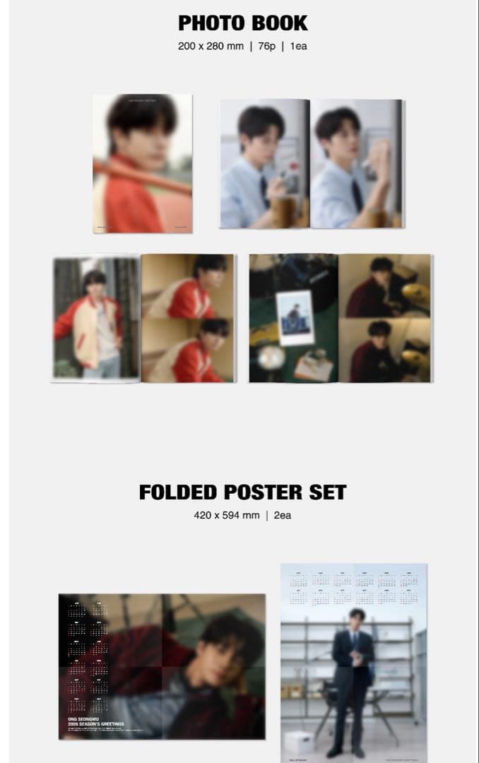 『オンソンウ　シーズングリーティング　2026』オン・ソンウ