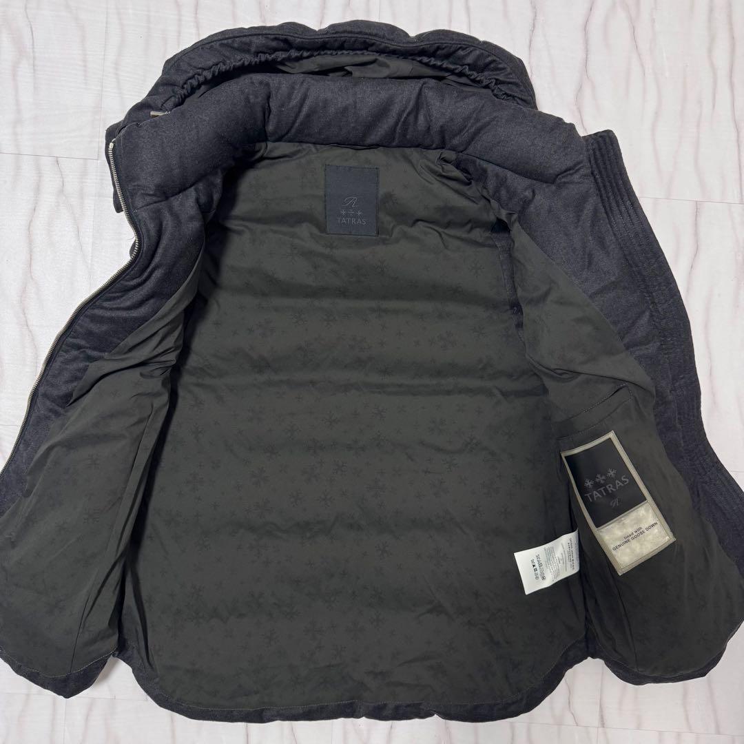 美品✨Lサイズ TATRAS 高級Rライン LEONARDO ダウンベストグレー