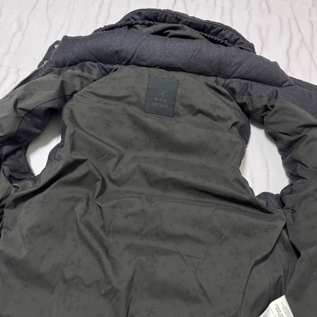 美品✨Lサイズ TATRAS 高級Rライン LEONARDO ダウンベストグレー