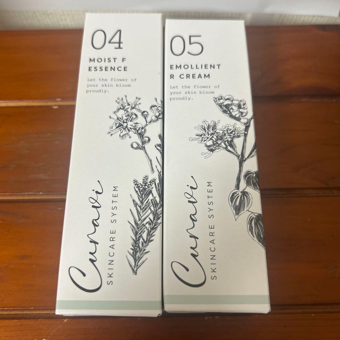 ★新品未開封★キュラヴィ モイストFエッセンス & エモリエントRクリーム