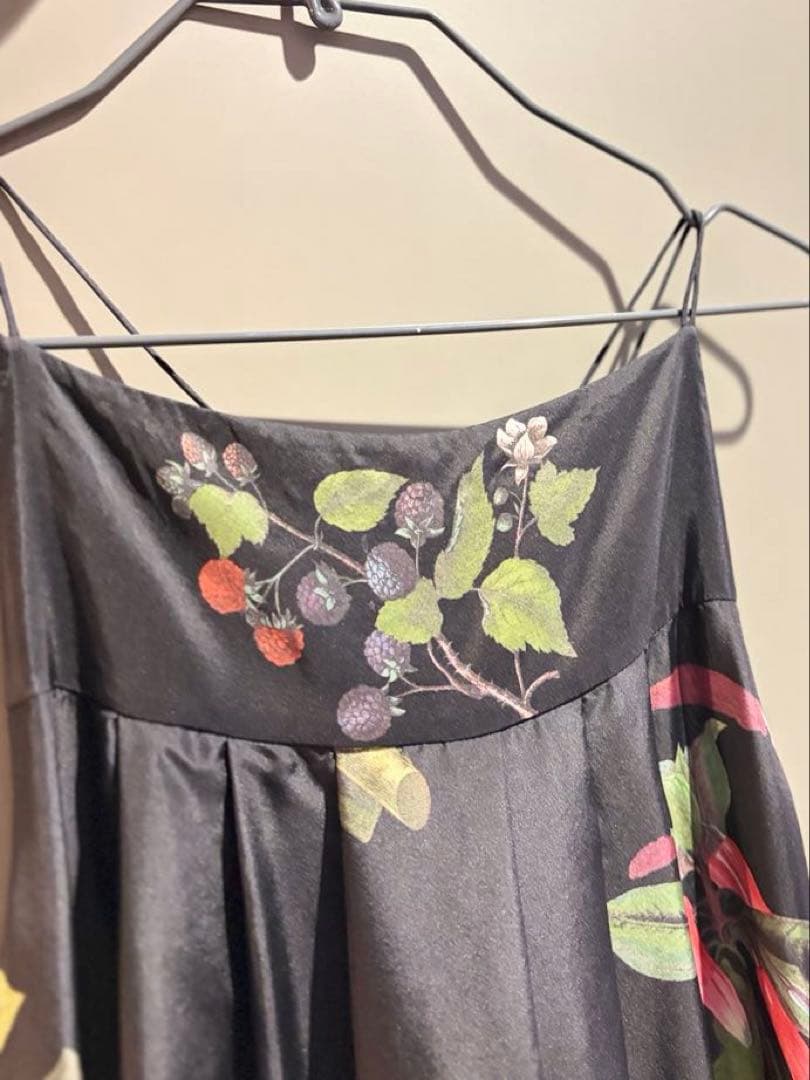 CABaN シルク HARVEST ロングワンピース ブラック