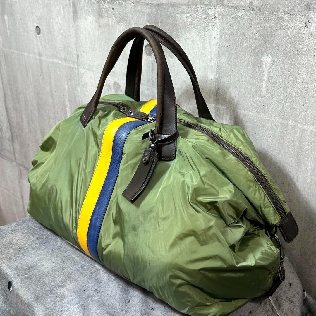 ★洒脱×軽快★ TOD’S ナイロン×レザー 2wayビッグボストンバッグ