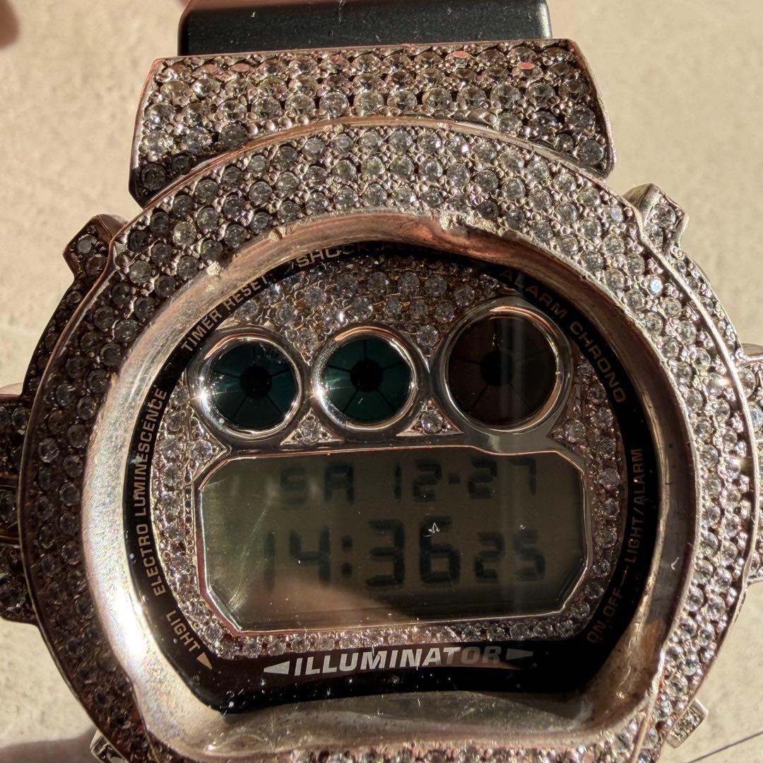 【期間値下げ】CASIO G-SHOCK DW-6900CB シルバーカスタム