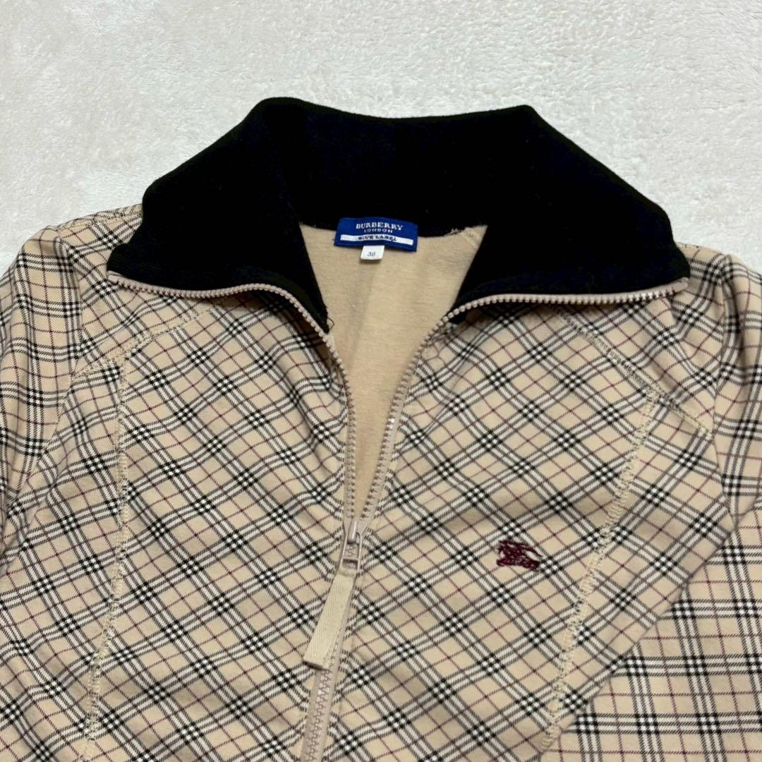 美品✨ バーバリーブルーレーベル ノバチェック トラックジャケット 38