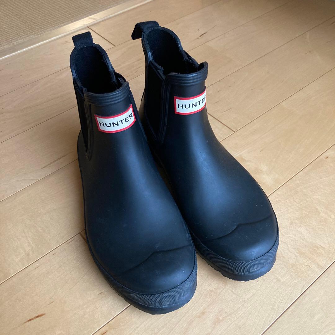 HUNTER ブラック レインブーツ　24センチ