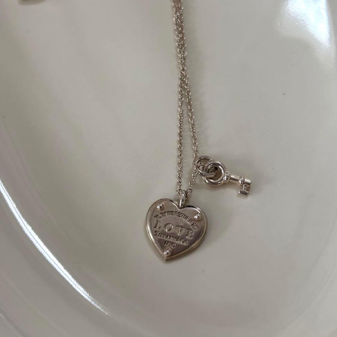 2/8まで！ティファニー　ハート　キー　シルバーネックレス