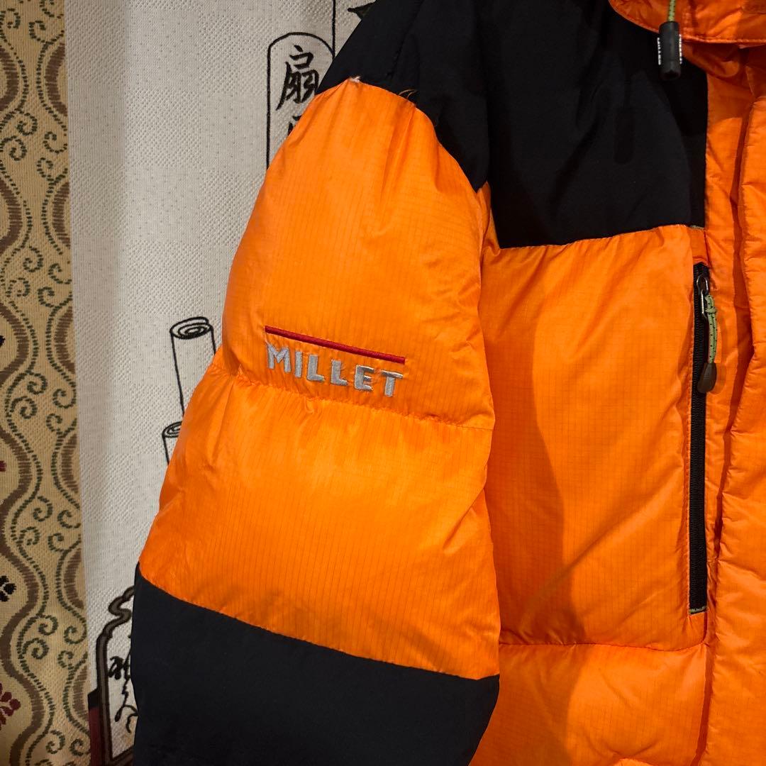 【美品】 MILLET ミレー フードダウンジャケット メンズL 極暖