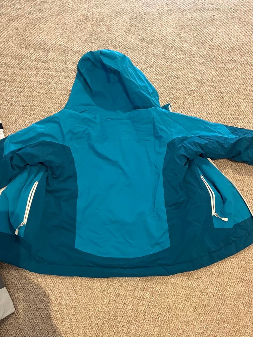 美品‼️mont-bellキッズウェア上下セット パウダーステップパーカー