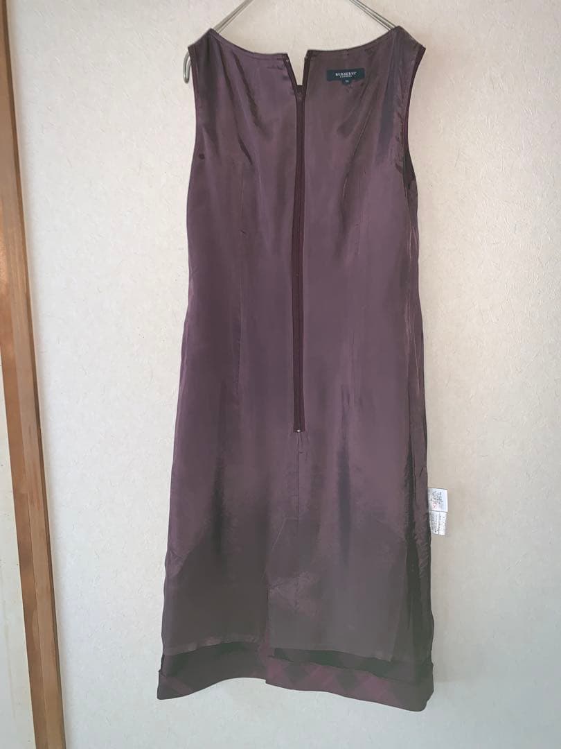 値下中! BURBERRY パープル チェック柄 ワンピース 38