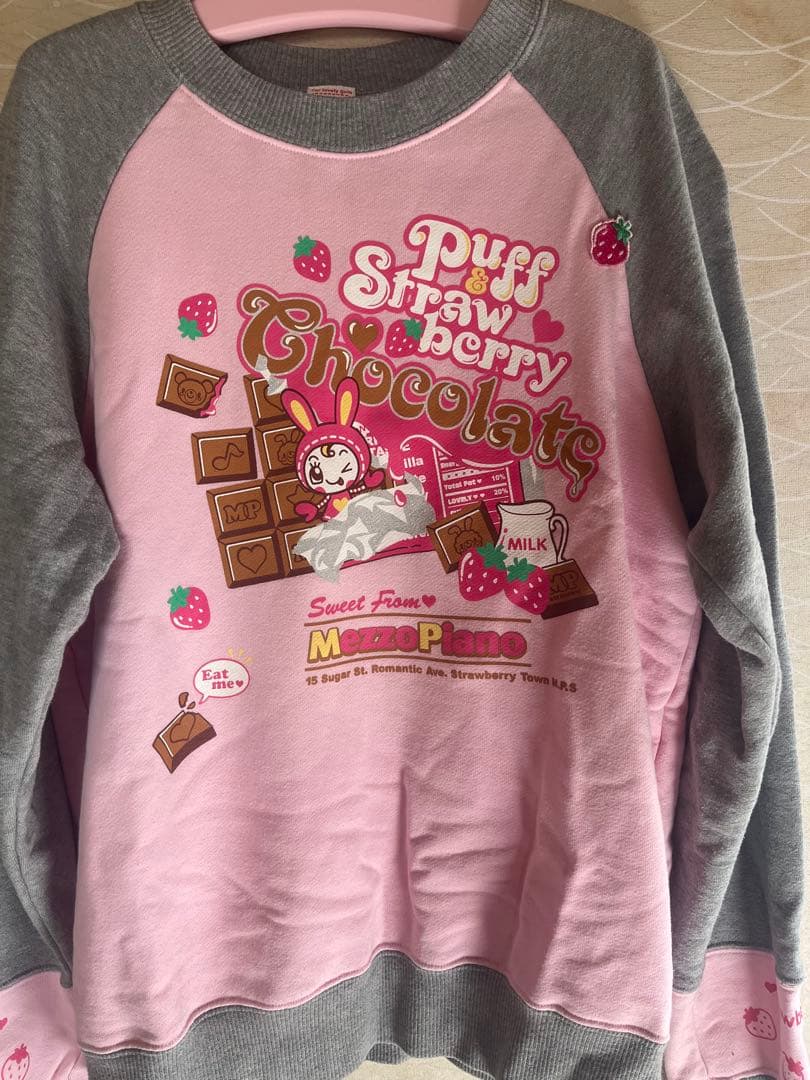 最終お値下 メゾピアノ L 160 ベリエちゃん トレーナー ピンクいちご レア