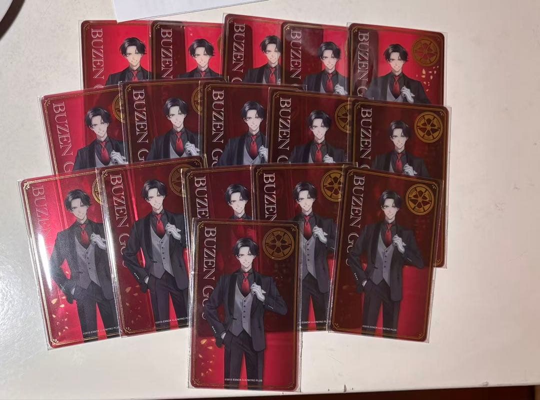 刀剣乱舞 大本丸博 豊前江 祝装箔押しクリアカード クリカ